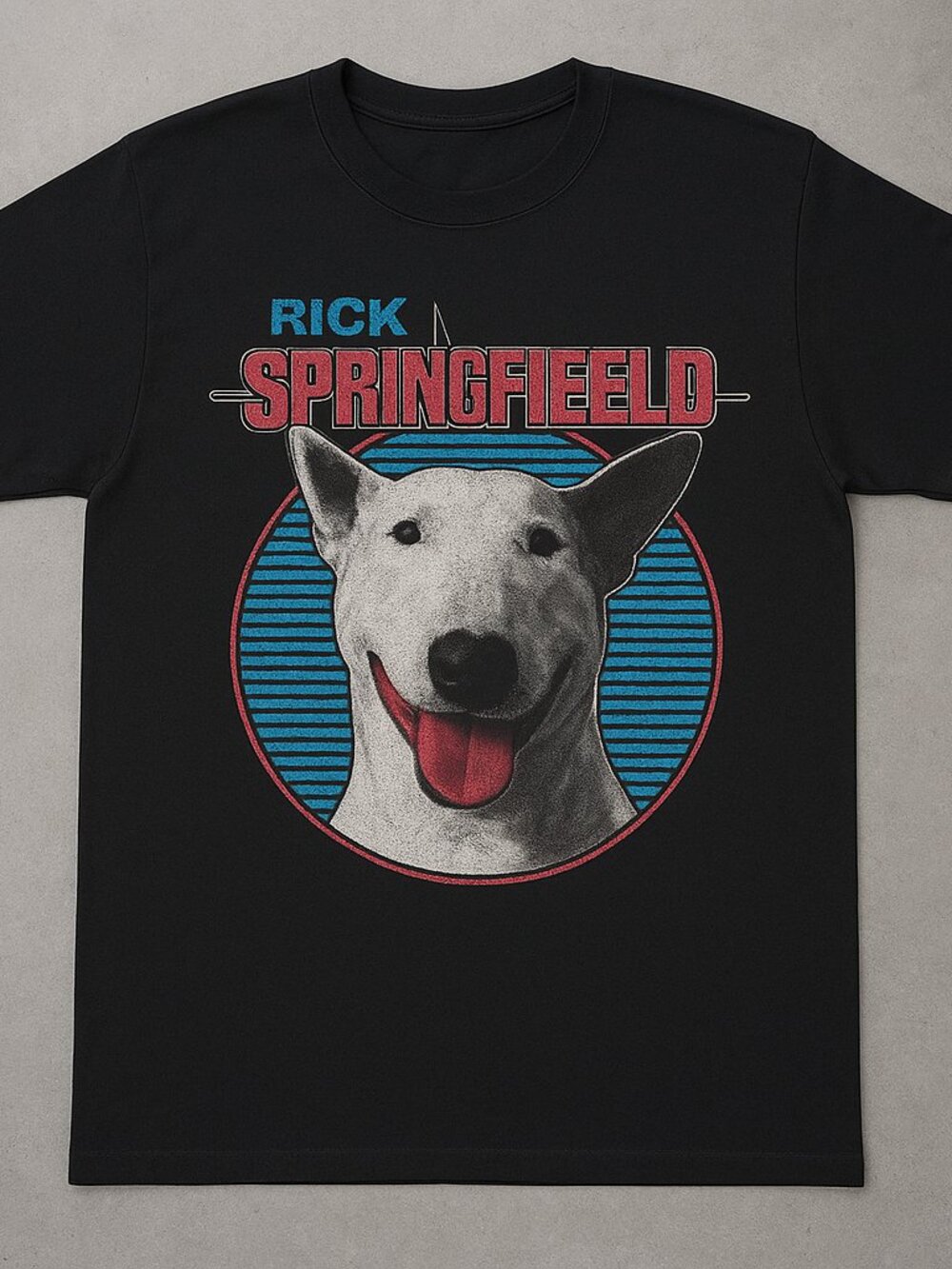 Rick Springfield Graphic Tee | Vintage Rock Music Black T-Shirt | Retro Band Fan